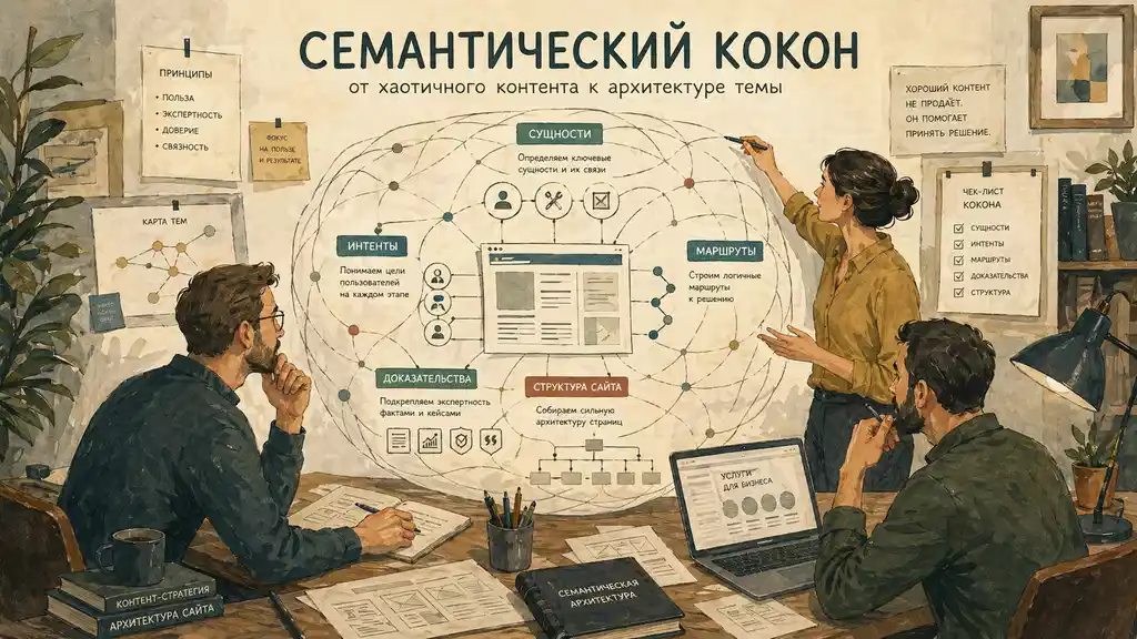 seo-специалист объясняет структуру кокона